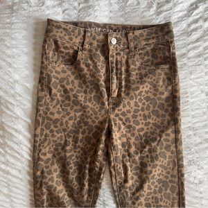 American Eagle Outfitters leopard print pants